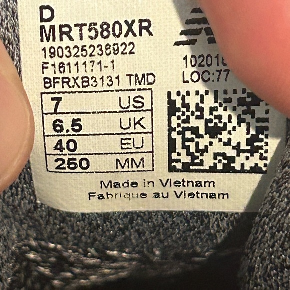 New Balance 580 Elite Edition RED/BLACK Suede Shoes Mens Sz 7D MRT580XR - Picture 10 of 10